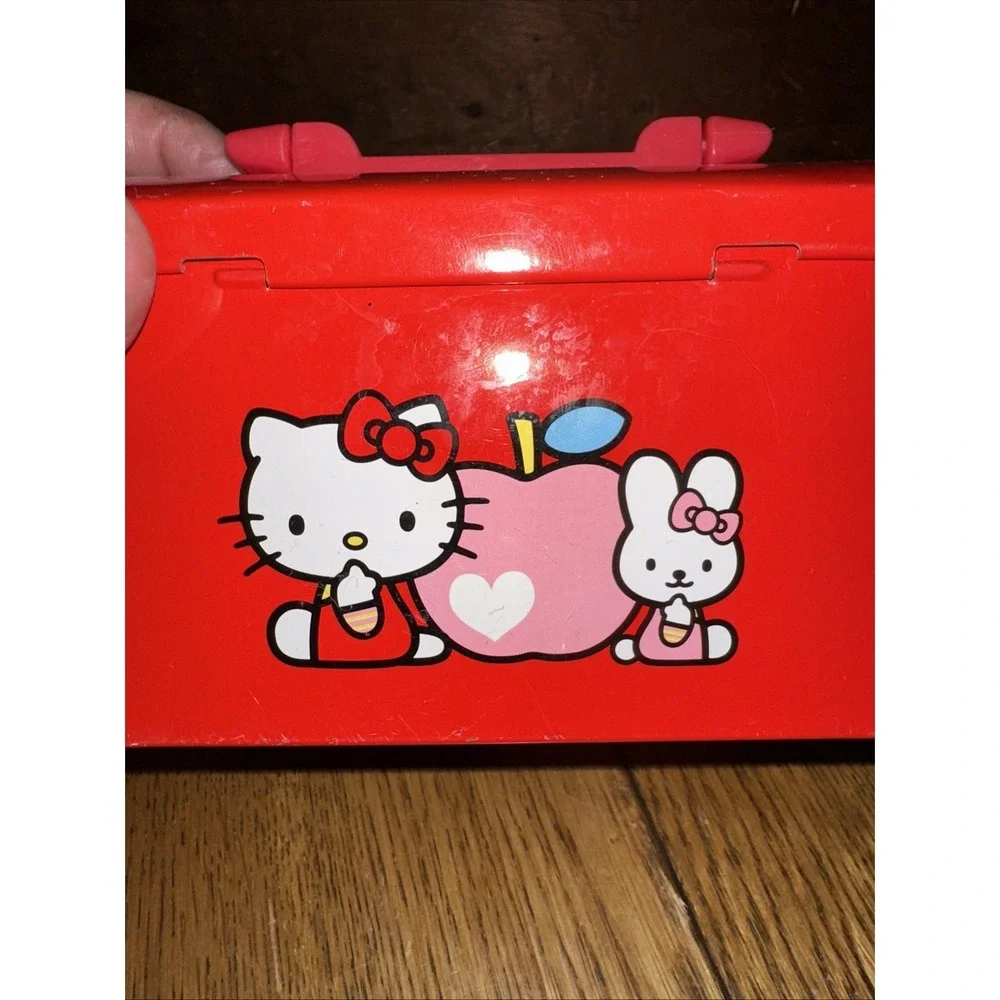 Vintage Sanrio Hello Kitty Apple 2003 Tin With Handle